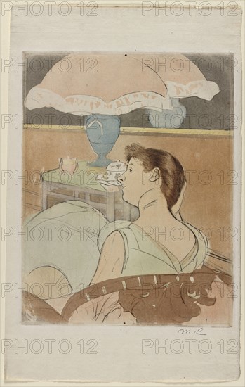 The Lamp, 1890-1891. Mary Cassatt (American, 1844-1926). Drypoint, softground etching, and aquatint; sheet: 44 x 27.8 cm (17 5/16 x 10 15/16 in.); platemark: 32.1 x 25 cm (12 5/8 x 9 13/16 in.)