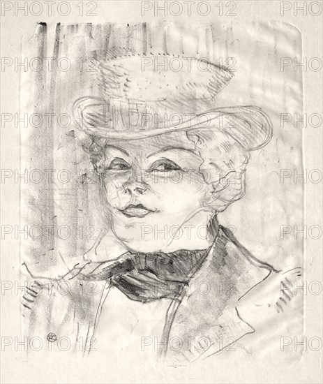 Madame Réjane, 1899. Henri de Toulouse-Lautrec (French, 1864-1901). Lithograph