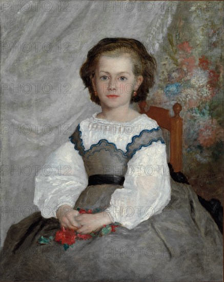 Romaine Lacaux, 1864. Pierre-Auguste Renoir (French, 1841-1919). Oil on fabric; framed: 106.7 x 89.2 x 8.9 cm (42 x 35 1/8 x 3 1/2 in.); unframed: 81.3 x 65 cm (32 x 25 9/16 in.).