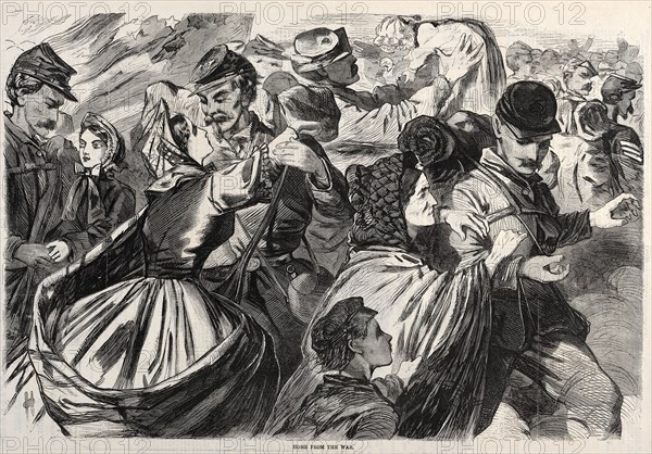 Home from the War, 1863. Winslow Homer (American, 1836-1910). Wood engraving