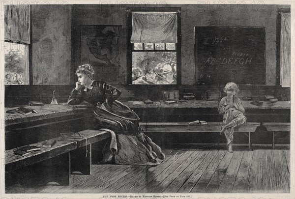 The Noon Recess, 1873. Winslow Homer (American, 1836-1910). Wood engraving