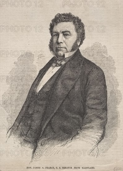 Hon. James A. Pearce, U. S. Senator from Maryland, 1859. Winslow Homer (American, 1836-1910). Wood engraving