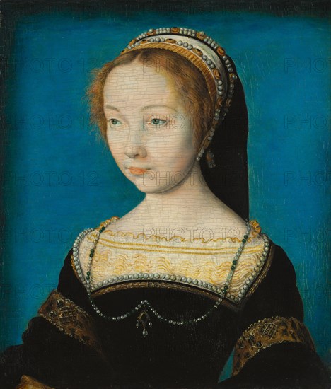 Portrait of a Woman, c. 1540. Corneille de Lyon (Netherlandish, 1500-10-1574). Oil on wood; framed: 39 x 26 x 5 cm (15 3/8 x 10 1/4 x 1 15/16 in.); unframed: 16.5 x 14.8 cm (6 1/2 x 5 13/16 in.).