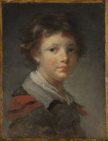 A Boy in a Red-lined Cloak, 1780s. Jean-Honoré Fragonard (French, 1732-1806). Oil on wood; framed: 36 x 27 x 3.5 cm (14 3/16 x 10 5/8 x 1 3/8 in.); unframed: 20.8 x 16 cm (8 3/16 x 6 5/16 in.).