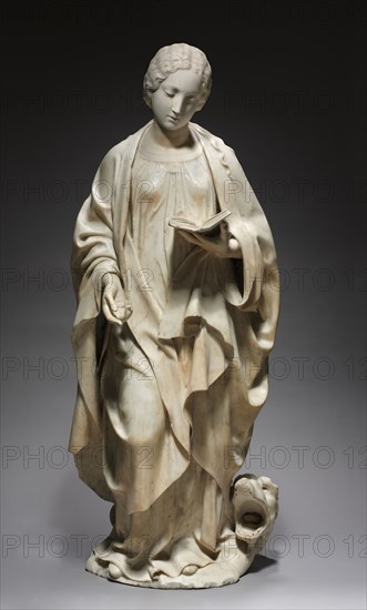 Saint Margaret, c. 1520-1530. Antonello Gaggini (Italian, 1478-1536). Marble; overall: 139.7 x 54.6 x 18.2 cm (55 x 21 1/2 x 7 3/16 in.).