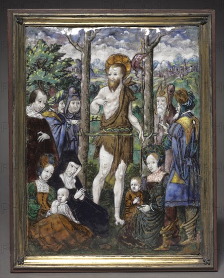 Preachment, 1500s. Circle of Léonard Limousin (French, c. 1505-1577). Painted enamel on copper; unframed: 20.7 x 15.9 cm (8 1/8 x 6 1/4 in.).
