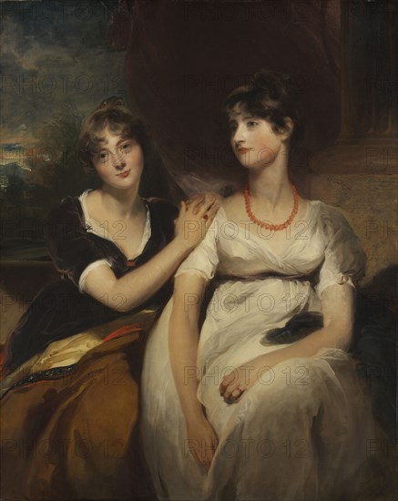 Portrait of Charlotte and Sarah Carteret-Hardy, 1801. Thomas Lawrence (British, 1769-1830). Oil on canvas; framed: 161 x 135 x 11 cm (63 3/8 x 53 1/8 x 4 5/16 in.); unframed: 129 x 103 cm (50 13/16 x 40 9/16 in.).