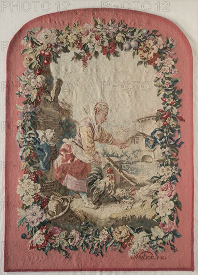 Fire Screen Panel, c. 1775. Jacques Neilson, Gobelins (French), after a design by Jean-Baptiste Marie Hüet (French, 1745-1811), after a design by Maurice Jacques (French, 1712-1784). Tapestry weave: silk and wool; overall: 79.1 x 56.2 cm (31 1/8 x 22 1/8 in.)