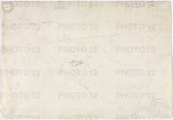Sketch for a Landscape (verso), 1827. Jean Baptiste Camille Corot (French, 1796-1875). Graphite; sheet: 20.2 x 28.8 cm (7 15/16 x 11 5/16 in.).