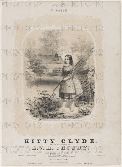 Kitty Clyde, 1854. America, 19th century. Lithograph