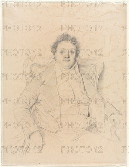 Charles Thévenin, after Ingres, 1800s. Anonymous, after Jean-Auguste-Dominique Ingres (French, 1780-1867). Graphite; sheet: 30.2 x 25.4 cm (11 7/8 x 10 in.).