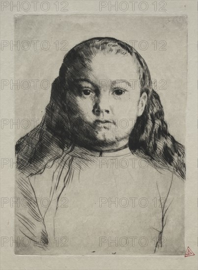 Little Marie. Alphonse Legros (French, 1837-1911). Drypoint