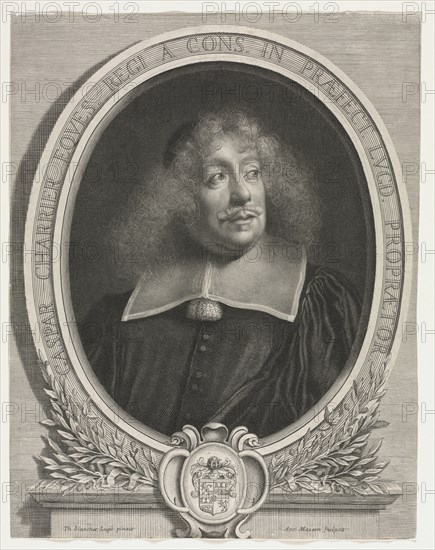 Gaspard Charrier. Antoine Masson (French, 1636-1700). Engraving