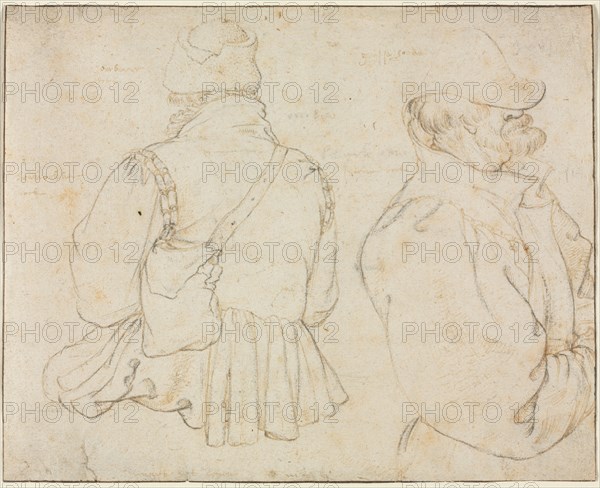 Two Bohemian Peasants in Half-Length, c. 1605-1610. Roelant Savery (Flemish, 1576-1639). Pen and brown ink and black chalk; framing lines in brown ink; sheet: 15.1 x 18.8 cm (5 15/16 x 7 3/8 in.).