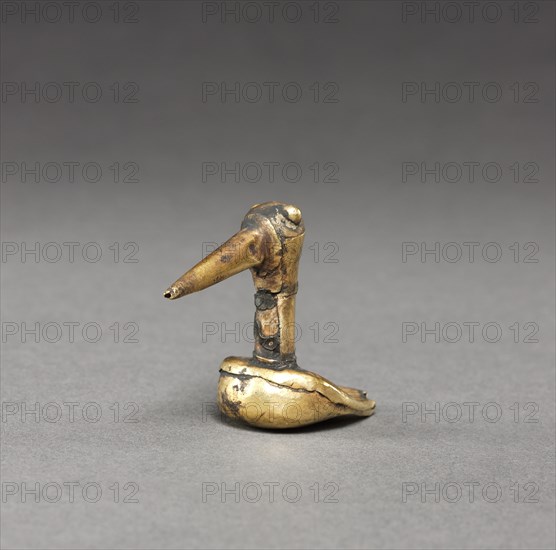 Bird, 1200s-1400s. Peru, North Coast, Chimu Culture, 13th-15th century. Bronze; overall: 3.9 x 2.3 x 5 cm (1 9/16 x 7/8 x 1 15/16 in.).