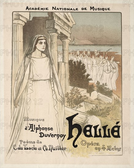 Hellé - Opéra en 4 actes, 1896. Théophile Alexandre Steinlen (Swiss, 1859-1923). Lithograph