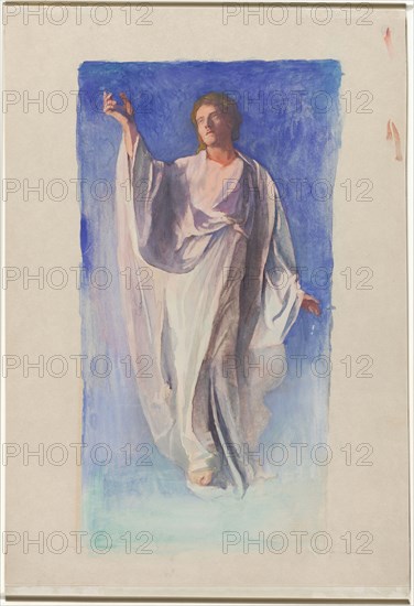 The Resurrection of Christ, c. 1902. John La Farge (American, 1835-1910). Watercolor and gouache; partial framing lines in graphite; sheet: 44.9 x 31.4 cm (17 11/16 x 12 3/8 in.); secondary support: 45.6 x 31.4 cm (17 15/16 x 12 3/8 in.).