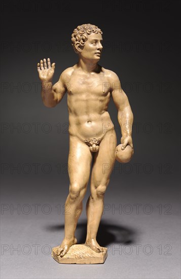 Adam, c. 1535. Daniel Mauch (German, 1477-1540). Boxwood; overall: 18.3 x 7 x 4 cm (7 3/16 x 2 3/4 x 1 9/16 in.).