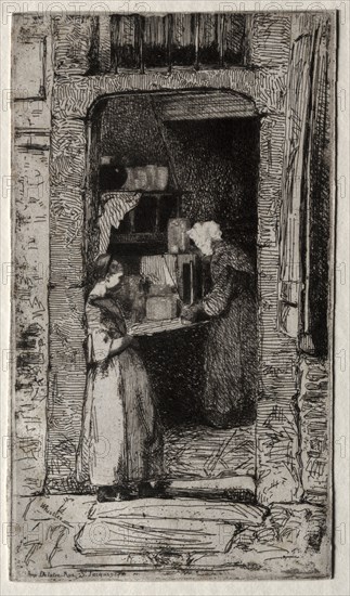 The Mustard Merchant. James McNeill Whistler (American, 1834-1903). Etching