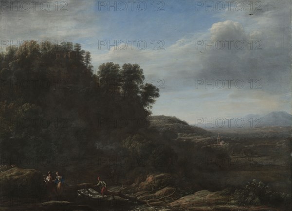 Italian Landscape, c. 1630. Claude Lorrain (French, 1604-1682). Oil on canvas; framed: 126.5 x 162.5 x 5 cm (49 13/16 x 64 x 1 15/16 in.); unframed: 97.5 x 134.2 cm (38 3/8 x 52 13/16 in.).