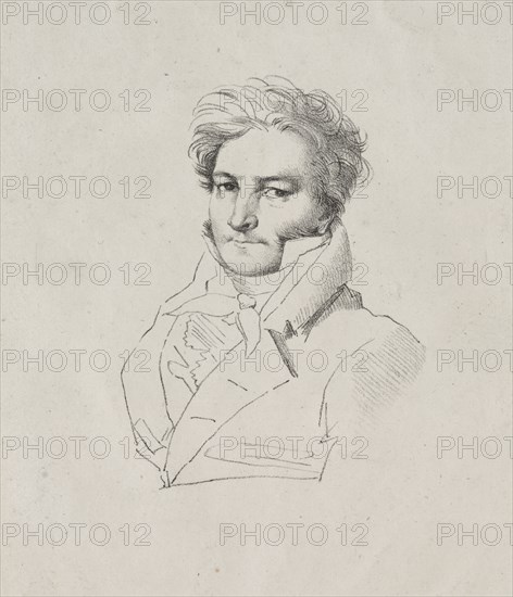 Jacques Marguet de Norvins. Jean-Auguste-Dominique Ingres (French, 1780-1867). Lithograph
