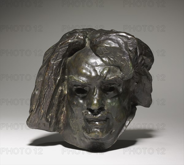 Study for the Head of the Monument to Honoré de Balzac, 1893-1897. Auguste Rodin (French, 1840-1917). Bronze; overall: 18.8 x 20.7 x 16.2 cm (7 3/8 x 8 1/8 x 6 3/8 in.)