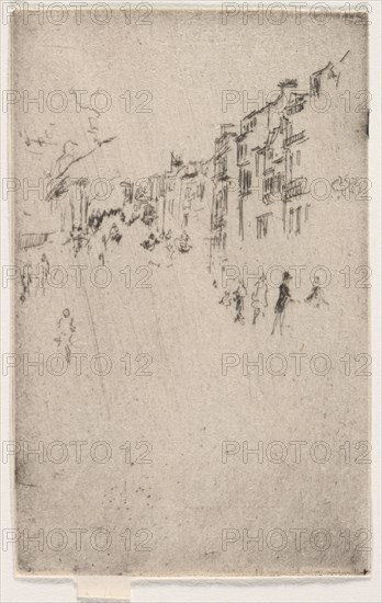 A Fragment of Piccadilly. James McNeill Whistler (American, 1834-1903). Etching