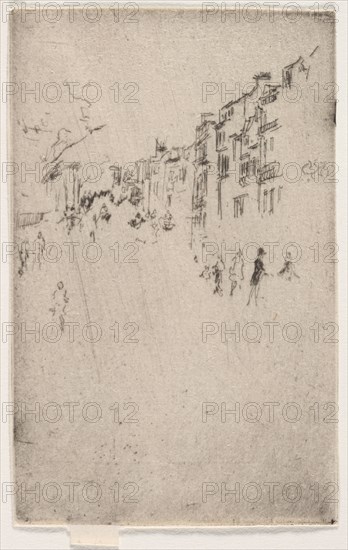 A Fragment of Piccadilly. James McNeill Whistler (American, 1834-1903). Etching