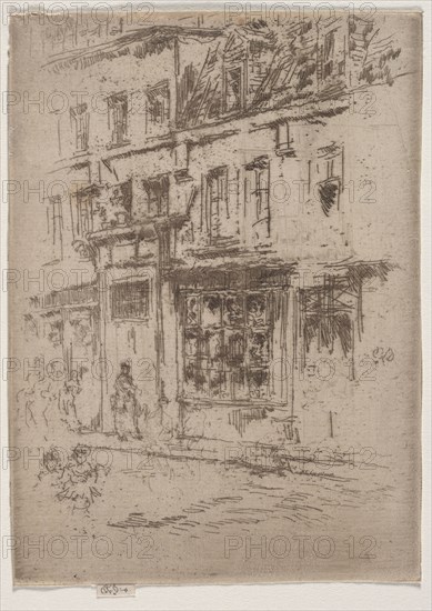 Rue du Buerre, Brussels. James McNeill Whistler (American, 1834-1903). Etching