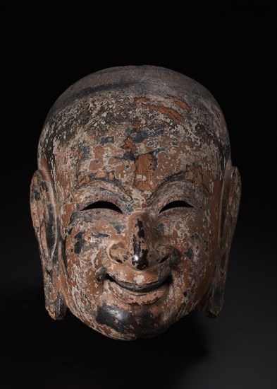 Suikoju: Gigaku Mask, 710-794. Japan, Nara Period (710-794). Paulownia wood, lacquered and painted; overall: 28 x 21 x 18.5 cm (11 x 8 1/4 x 7 5/16 in.).