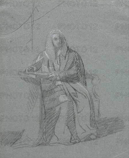 Portrait of William Murray, Earl of Mansfield (1705-1793), c. 1783. John Singleton Copley (American, 1738-1815). Charcoal heightened with white;
