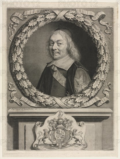 Henri-Auguste de Loménie Comte de Brienne, 1660. Robert Nanteuil (French, 1623-1678). Engraving