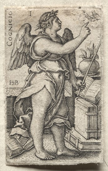 The Knowledge of God and the Seven Cardinal Virtues. Hans Sebald Beham (German, 1500-1550). Engraving