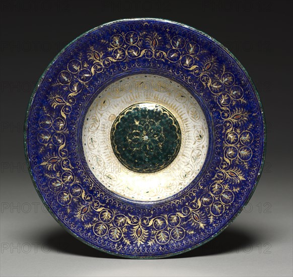 Dish, late 1400s. Italy, Venice, late 15th century. Painted enamel on copper; overall: 26 x 4.2 cm (10 1/4 x 1 5/8 in.).
