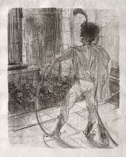 Au pied du Sinaï:  Schlomé Fuss à la Synagogue, 1898. Henri de Toulouse-Lautrec (French, 1864-1901). Lithograph