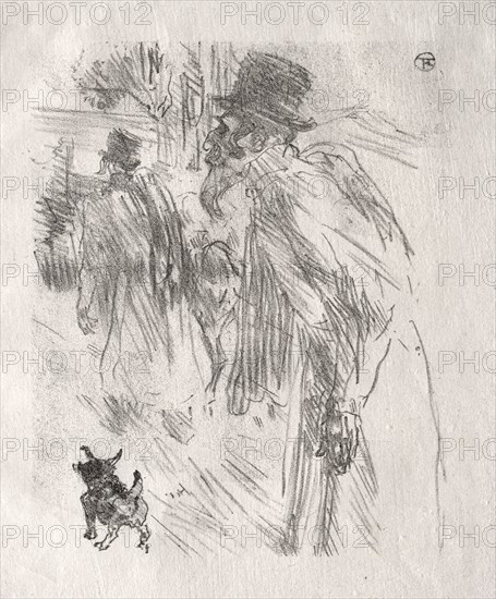 Au pied du Sinaï:  Les Juifs Polonais, Carlsbad, 1898. Henri de Toulouse-Lautrec (French, 1864-1901). Lithograph