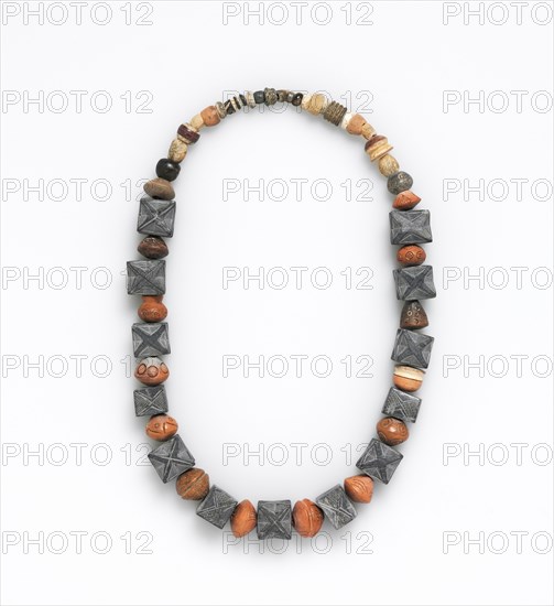 Necklace, before 1532. Peru. Gray beads and wood; overall: 68.6 cm (27 in.).