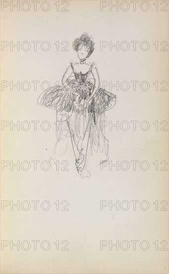 Italian Sketchbook: Ballerina (page 231), 1898-1899. Maurice Prendergast (American, 1858-1924). Pencil; sheet: 16.7 x 10.8 cm (6 9/16 x 4 1/4 in.).