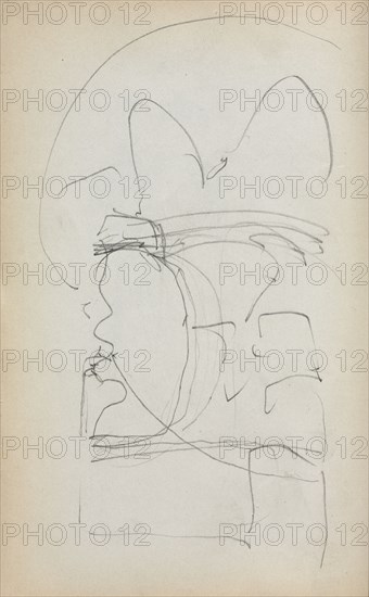 Italian Sketchbook: Abstract Sketch (page 5), 1898-1899. Maurice Prendergast (American, 1858-1924). Pencil; sheet: 16.7 x 10.8 cm (6 9/16 x 4 1/4 in.).