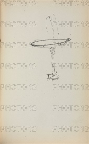 Italian Sketchbook: Fountain (page 145), 1898-1899. Maurice Prendergast (American, 1858-1924). Pencil; sheet: 16.7 x 10.8 cm (6 9/16 x 4 1/4 in.).