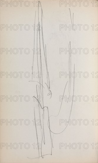Italian Sketchbook: Sail (page 71), 1898-1899. Maurice Prendergast (American, 1858-1924). Pencil; sheet: 16.7 x 10.8 cm (6 9/16 x 4 1/4 in.).