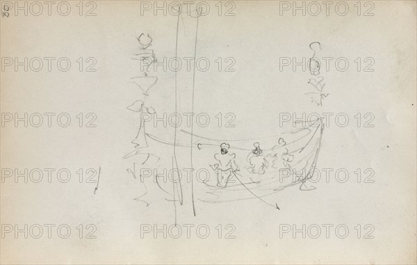Italian Sketchbook: Venetian Boat (page 30), 1898-1899. Maurice Prendergast (American, 1858-1924). Pencil; sheet: 16.7 x 10.8 cm (6 9/16 x 4 1/4 in.).