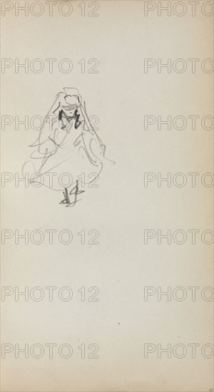 Italian Sketchbook: Standing Girl (page 257), 1898-1899. Maurice Prendergast (American, 1858-1924). Pencil; sheet: 16.7 x 10.8 cm (6 9/16 x 4 1/4 in.).