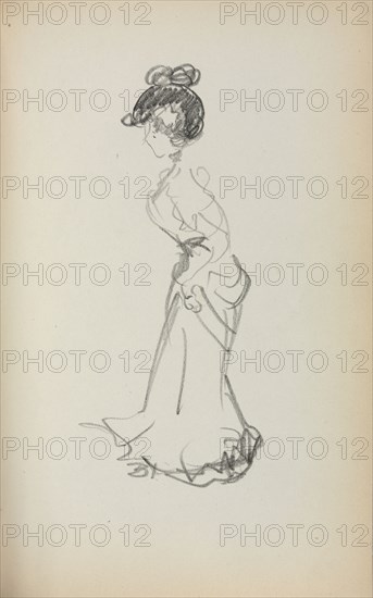 Italian Sketchbook: Standing Woman (page 167), 1898-1899. Maurice Prendergast (American, 1858-1924). Pencil; sheet: 16.7 x 10.8 cm (6 9/16 x 4 1/4 in.).