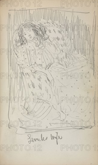 Italian Sketchbook: Levuk's Wife (page 170), 1898-1899. Maurice Prendergast (American, 1858-1924). Pencil; sheet: 16.7 x 10.8 cm (6 9/16 x 4 1/4 in.).
