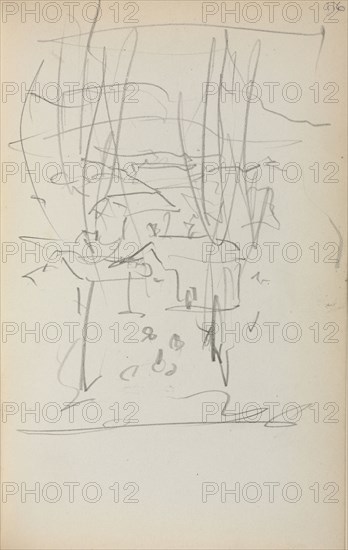 Italian Sketchbook: Landscape (page 116), 1898-1899. Maurice Prendergast (American, 1858-1924). Pencil; sheet: 16.7 x 10.8 cm (6 9/16 x 4 1/4 in.).