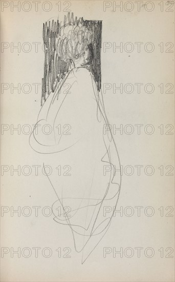Italian Sketchbook: Standing Woman (page 50), 1898-1899. Maurice Prendergast (American, 1858-1924). Pencil; sheet: 16.7 x 10.8 cm (6 9/16 x 4 1/4 in.).