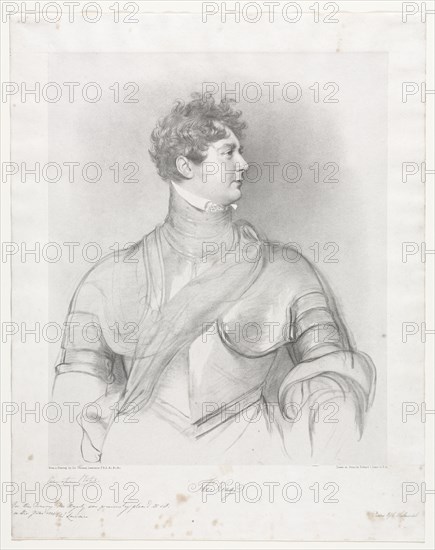 The King, George IV of Great Britain. Richard James Lane (British, 1800-1872). Lithograph