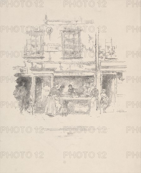 Maunder's Fish Shop, Chelsea, 1890. James McNeill Whistler (American, 1834-1903). Lithograph