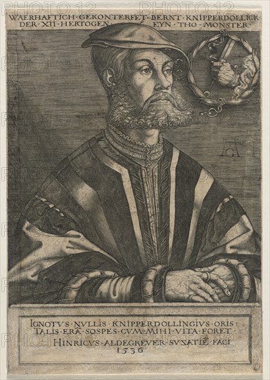Bernt Knipperdolling, 1536. Heinrich Aldegrever (German, 1502-1555/61). Engraving